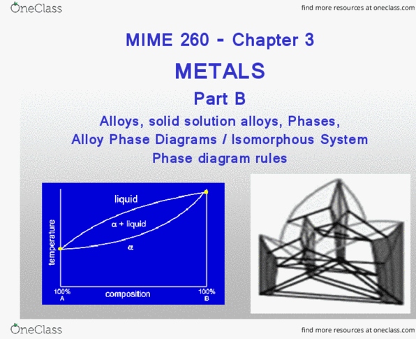 MIME 260 Lecture 5: Lecture 4.1 Mime 260_Ch 3 B Metals_alloys- phase diagrams-isomorphous, lever rule 19 (1) thumbnail
