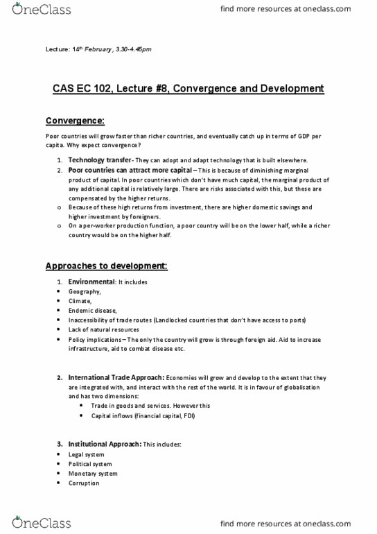 CAS EC 102 Lecture 8: Convergence and Development thumbnail
