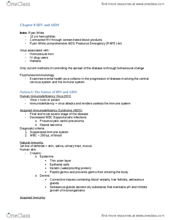 Psychology 2036A/B Chapter Notes - Chapter 8: Sub-Saharan Africa, Blood Test, Combination Drug thumbnail