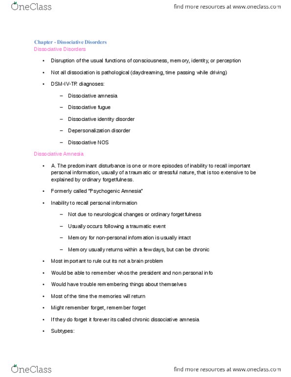 PSY 3171 Lecture Notes - Everytime, Partial Seizure, Insomnia thumbnail