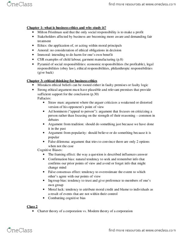 COMM 104 Chapter Notes -Straw Man, Consequentialism thumbnail