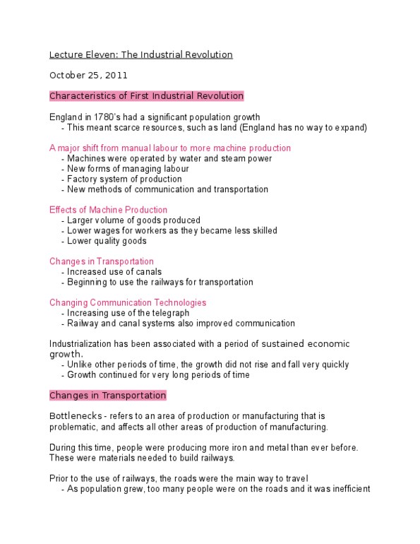 NATS 1775 Lecture Notes - Lecture 11: Friedrich Engels, Field System, Mercantilism thumbnail