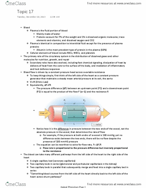 PCB 4723C Lecture Notes - Pulmonary Circulation, Pressure Measurement, Hydrostatics thumbnail