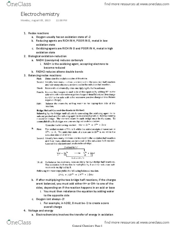 CHM 2045 Lecture Notes - Nernst Equation, Voltage Source, Reference Electrode thumbnail