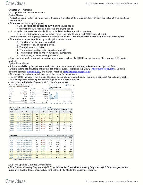 ADMS 3531 Chapter Notes - Chapter 14: Aritzia, Dow Jones Industrial Average, S&P 500 Index thumbnail