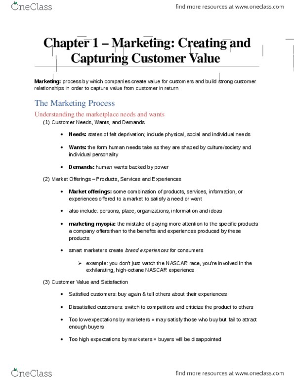MGMA01H3 Chapter Notes - Chapter 1: Value Proposition, Voice Of The Customer, Frugality thumbnail