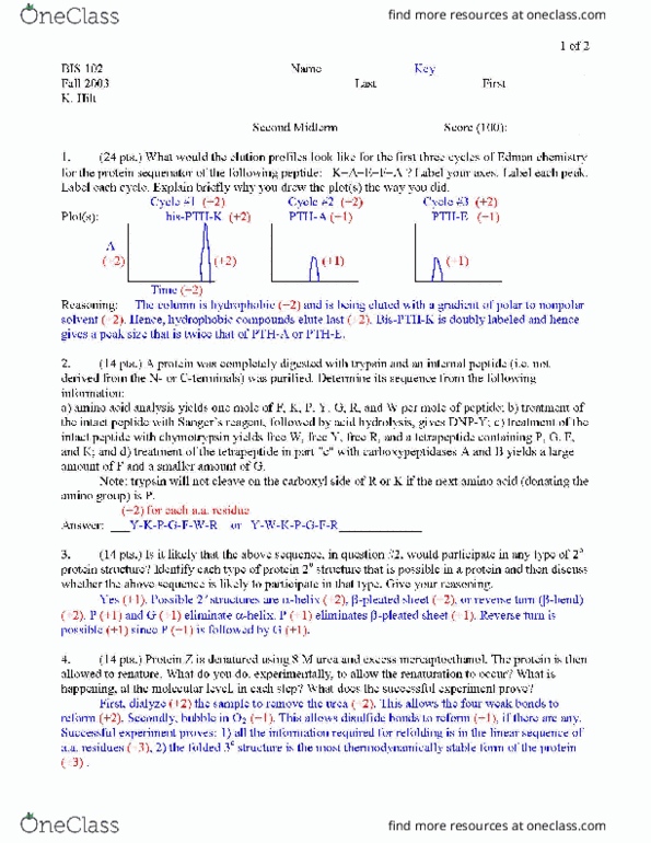 BIS 102 Midterm: BIS 102 Midterm Fall - OneClass