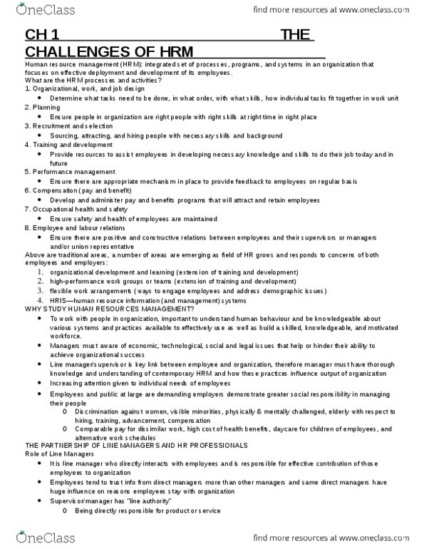 Management and Organizational Studies 1021A/B Chapter Notes -Outsourcing, Iso 9000, Six Sigma thumbnail