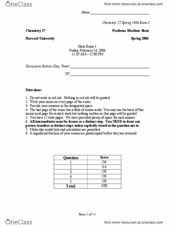PHYSICS 15A Final PHYS15A Harvard 00 Fall Final Solutions OneClass