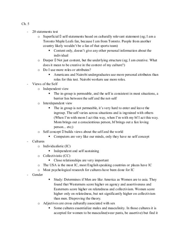 PSYC14H3 Chapter 5: Ch. 5 Notes thumbnail