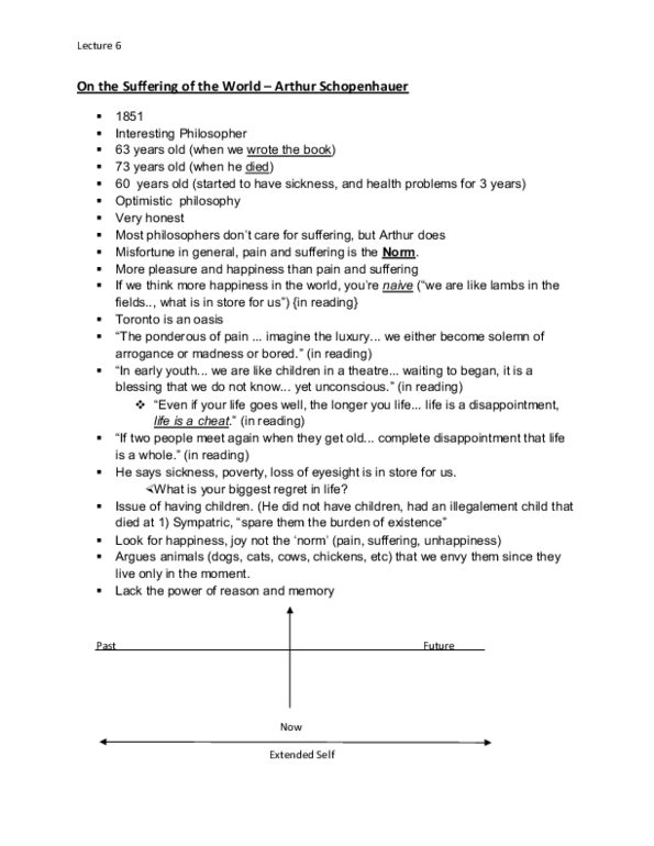 PHIL 1100 Lecture : Arthur Schopenhauer thumbnail