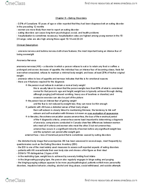 PSYC 3140 Chapter Notes -Childrens Hospital, Cardiovascular Disease, Dysfunctional Family thumbnail