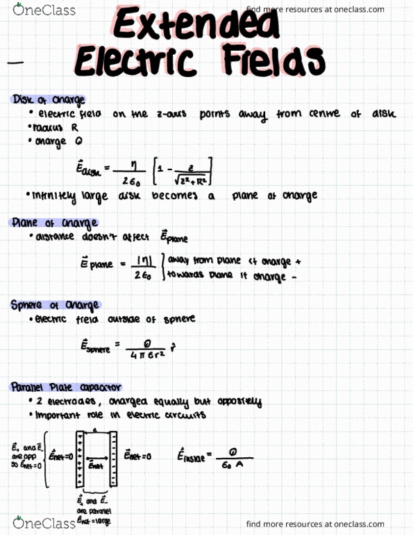 PHYA22H3 Lecture 12: Extended Electric Fields cover image