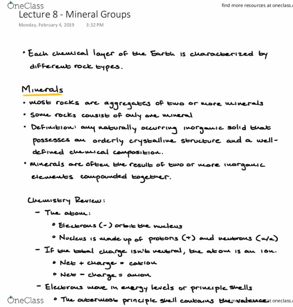 GEOL 107 Lecture 8: Mineral Groups thumbnail