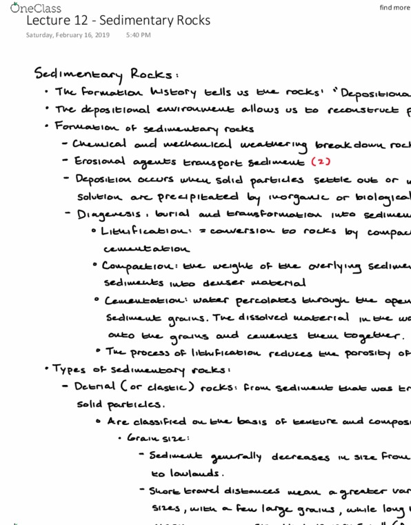 GEOL 107 Lecture 12: Sedimentary Rocks thumbnail