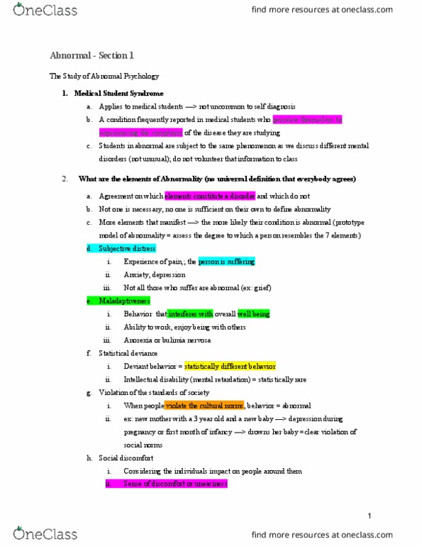 PSYCH 3830 Lecture 1: Abnormal - Section 1 Introduction_ thumbnail