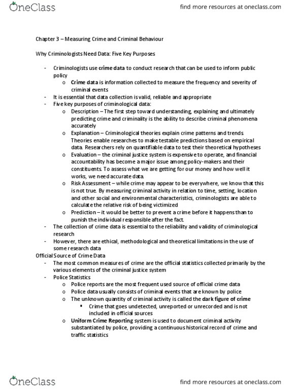 POLI 100 Chapter Notes - Chapter 3: Relative Risk, Qualitative Property, Restorative Justice thumbnail