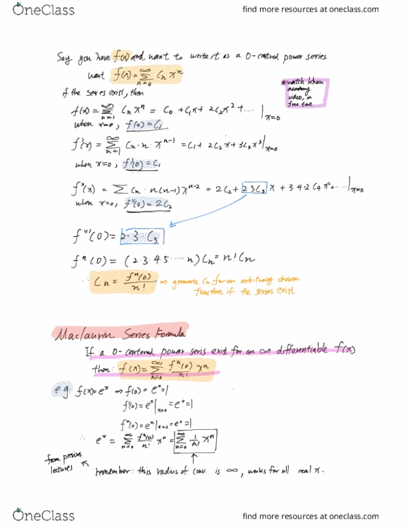 MATH 1ZB3 Lecture Notes - Lecture 11: Khan Academy thumbnail