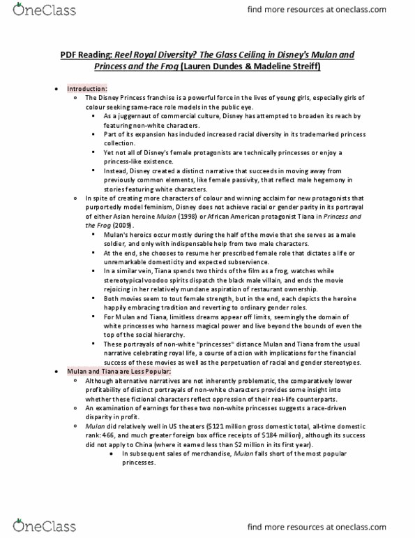 Mdsa02h3 Chapter Pdf Reel Royal Diversity The Glass Ceiling In