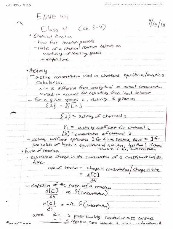 ENV E 441 Lecture 4: ENVE 441 Lecture 4 thumbnail