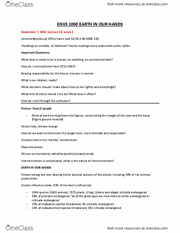 ENVS 1000 Lecture Notes - Lecture 6: Primary Production, Ozone Depletion, Hominidae thumbnail