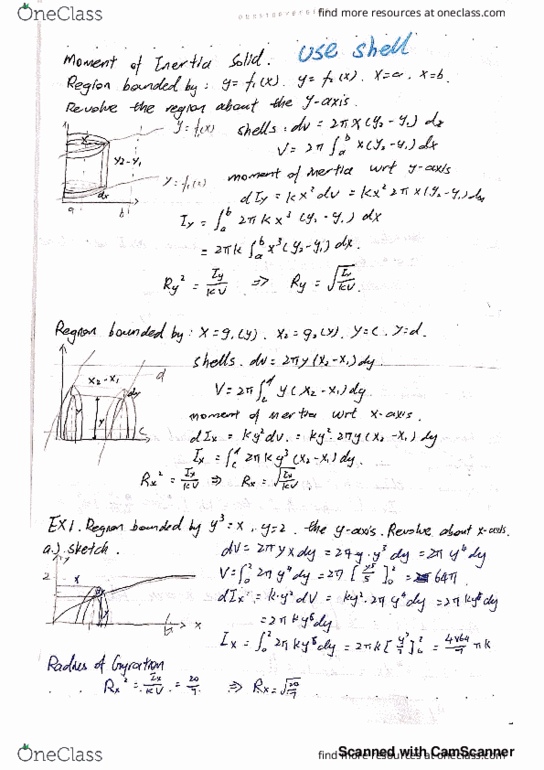 MATH-232 Lecture 8: MATH232-moment of inertia of solid thumbnail