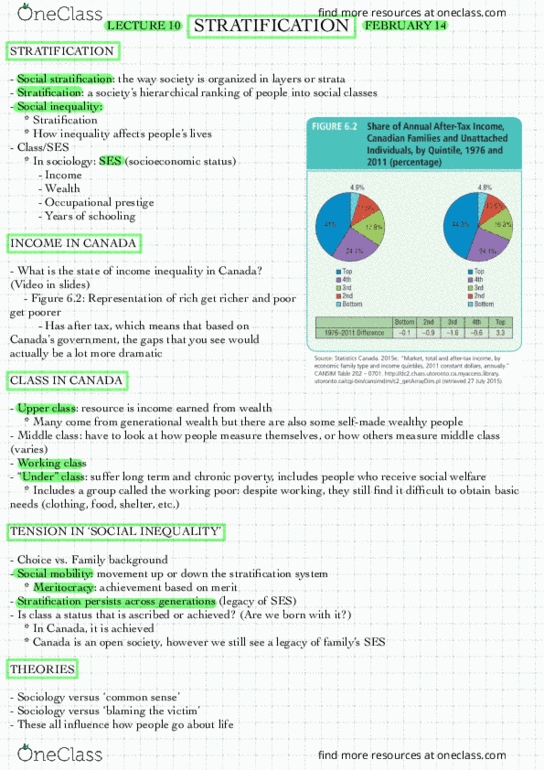 SOC100H5 Lecture 10: Stratificatio thumbnail