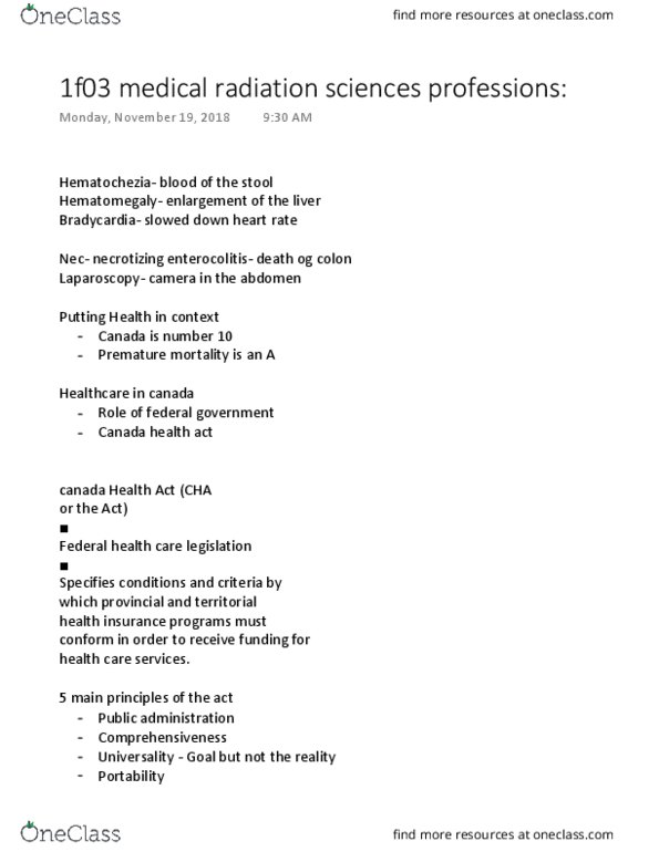 MEDRADSC 1F03 Lecture 12: 1f03 medical radiation sciences professions thumbnail