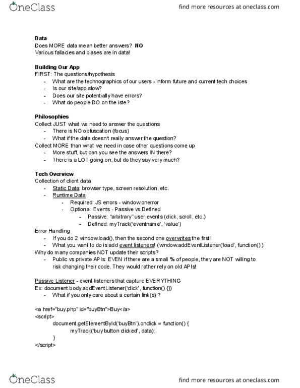 CSE 135 Lecture Notes - Lecture 19: Mysql, Javascript, Representational State Transfer thumbnail