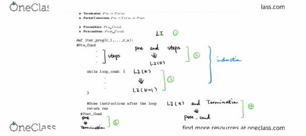 CSC236H1 Lecture Notes - Lecture 15: Postcondition, Precondition, Loop Invariant thumbnail