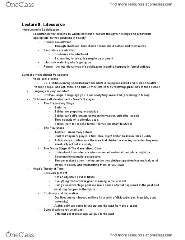 SOCPSY 2YY3 Lecture 9: Lifecourse thumbnail