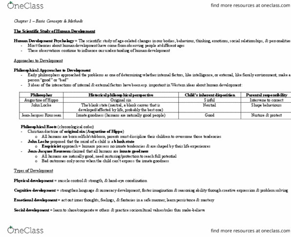 Kinesiology 3347A/B Chapter 1: Kin 3347 - Human Growth & Development chapter 1 thumbnail