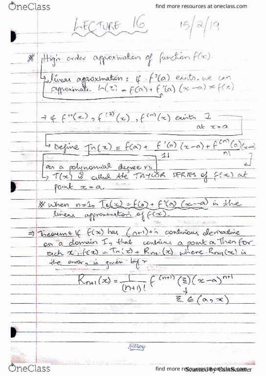 MATH 265 Lecture 16: Higher Order Derivatives cover image