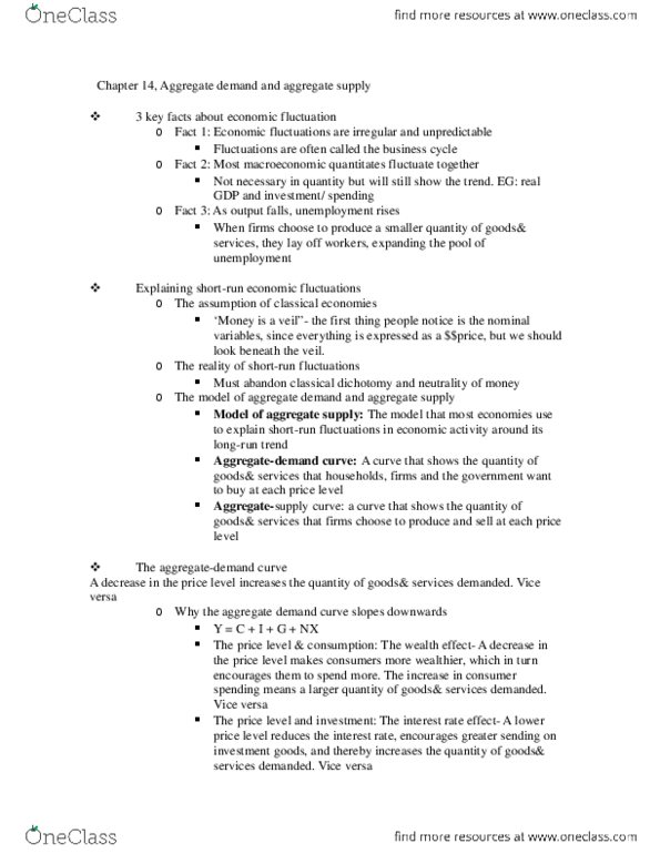 MKT 300 Lecture Notes - Stagflation thumbnail