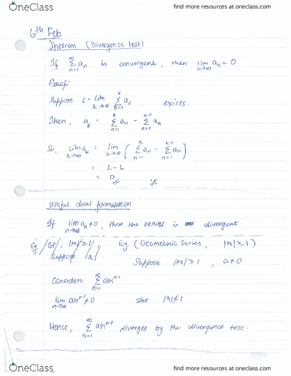 MATH101 Lecture 14: Properties of Series, Integral test, p-series cover image
