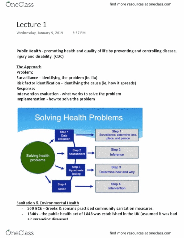 HSCI 130 Lecture Notes - Lecture 1: Cestoda, Physical Fitness, Biological Warfare thumbnail