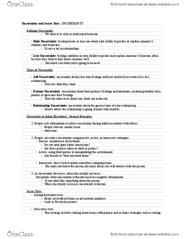 COM 310 Lecture Notes - Nonverbal Communication thumbnail