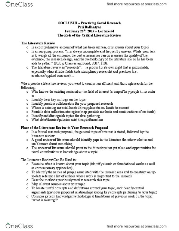 SOCI 2150Y Lecture Notes - Lecture 4: Proquest, Google Scholar, General Social Survey thumbnail