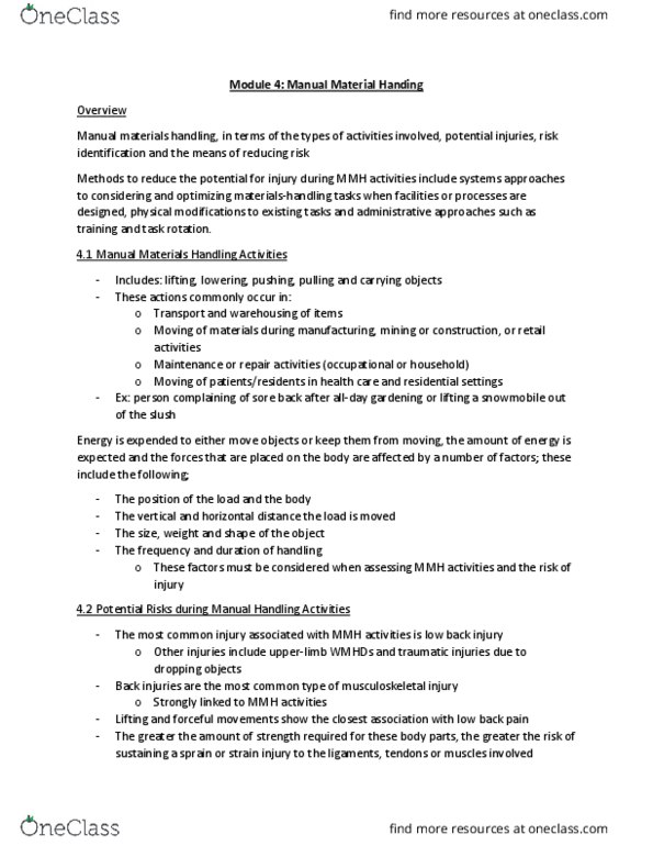 PHED-2526EL Lecture Notes - Lecture 4: Snowmobile, Human Factors And Ergonomics, Allday thumbnail