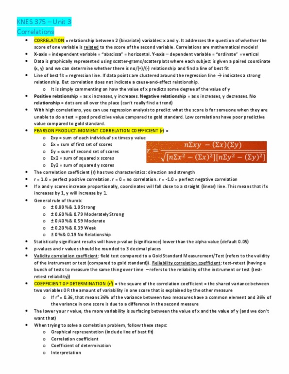 Knes Study Guide Winter Midterm Abscissa And Ordinate Analysis Of Variance