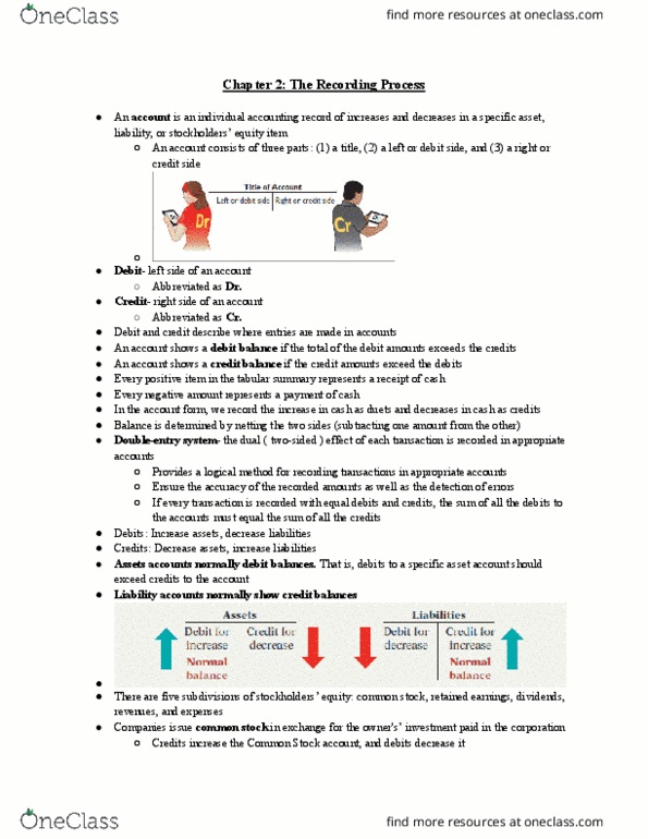 33:010:272 Chapter Notes - Chapter 2: Trial Balance, Financial Statement, Accounts Payable thumbnail