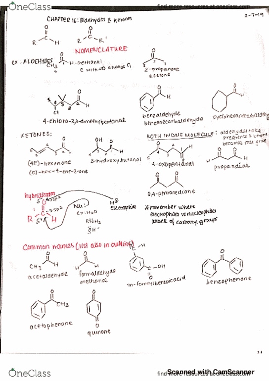 CHEM 2202 Lecture 5: Ch. 16 - Aldehydes and Ketones thumbnail