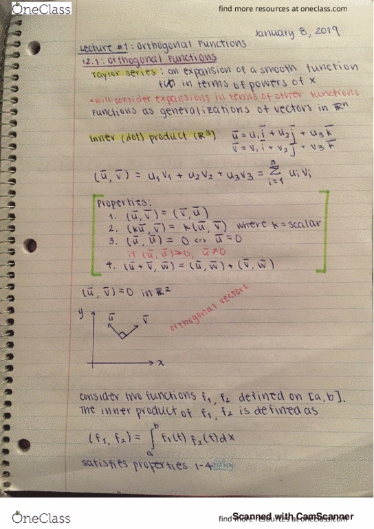 MATH 2ZZ3 Lecture 1: Orthogonal Functions thumbnail