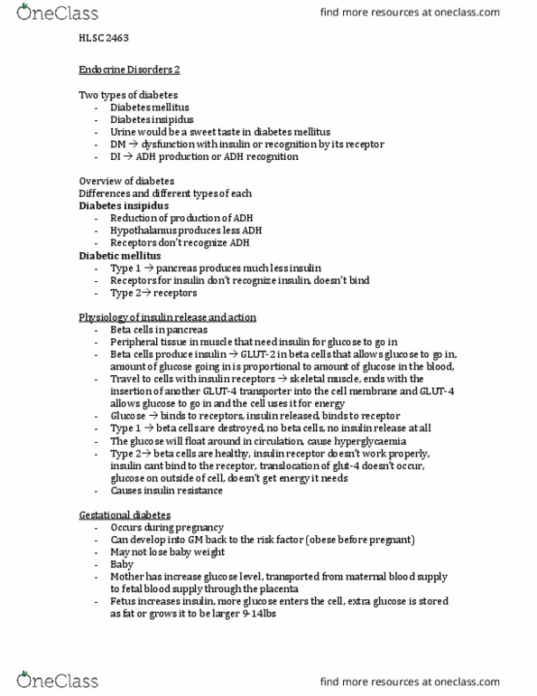 HLSC 2463U Lecture Notes - Lecture 10: Basement Membrane, Mellitus, Ketoacidosis thumbnail