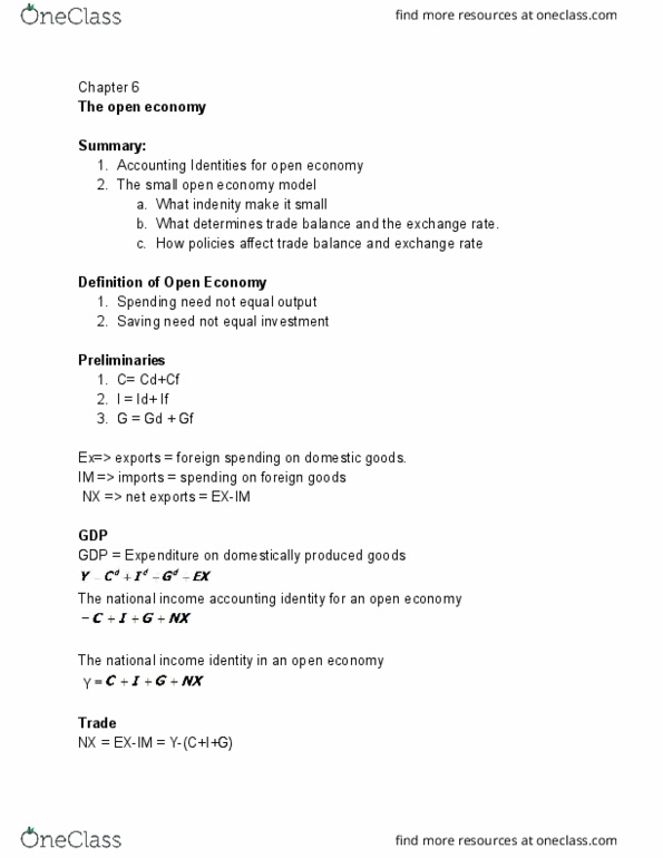 ECON 402 Lecture Notes - Lecture 14: Loanable Funds cover image