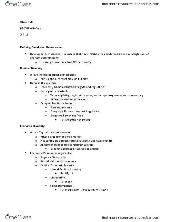 PSC 203 Lecture Notes - Lecture 19: Mercantilism, Xenophobia, Redistribution Of Income And Wealth thumbnail