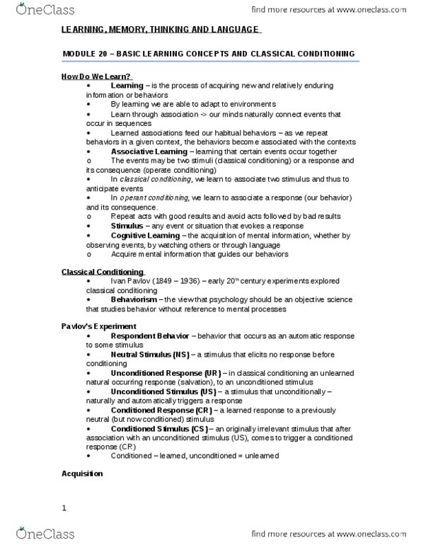 PSYC 1010 Chapter Notes -Language Processing In The Brain, Problem Domain, Carl Wernicke thumbnail