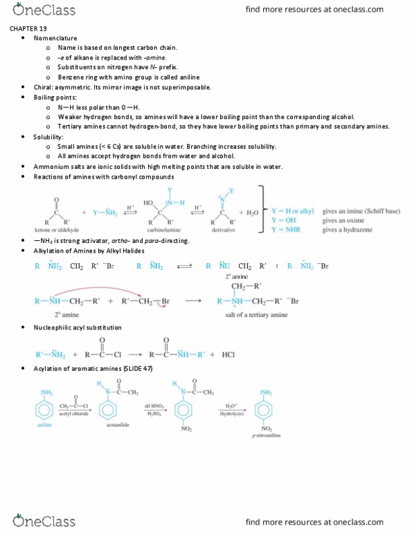CHEM 2021 Chapter Notes - Chapter 19: Nucleophilic Acyl Substitution, Boiling Point, Acylation thumbnail