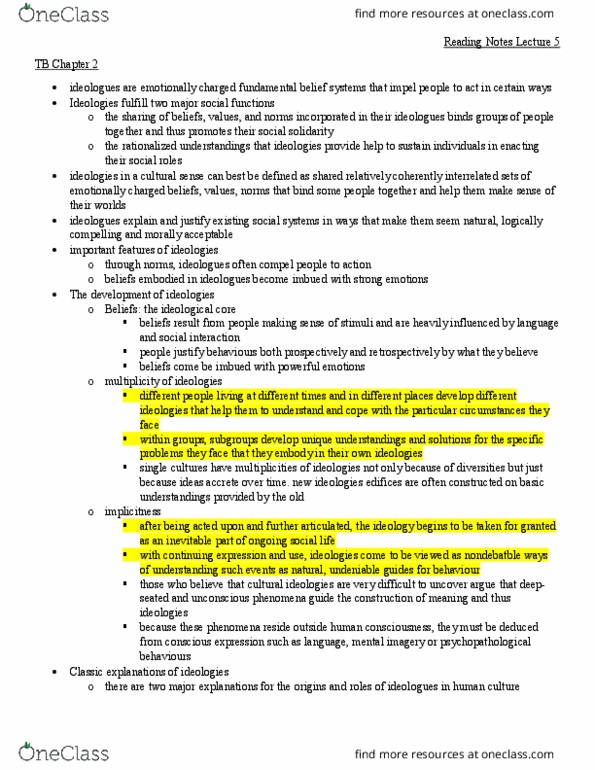 SOC361H5 Chapter Notes - Chapter 2,4: Onboarding, Job Performance, Egalitarianism thumbnail