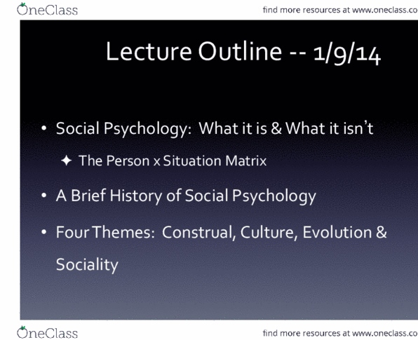 PSY BEH 104S Lecture Notes - Determinism, Collectivism, Twerking thumbnail